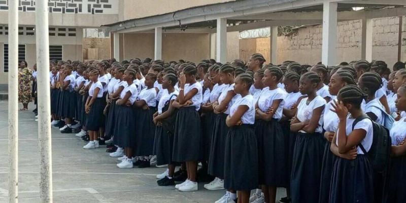 Premier jour de la rentrée au Lycée Boyokani de yolo sud à Kinshasa kalamu