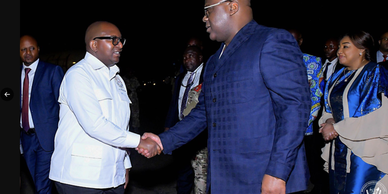 Félix Tshisekedi et Jean-Michel Sama