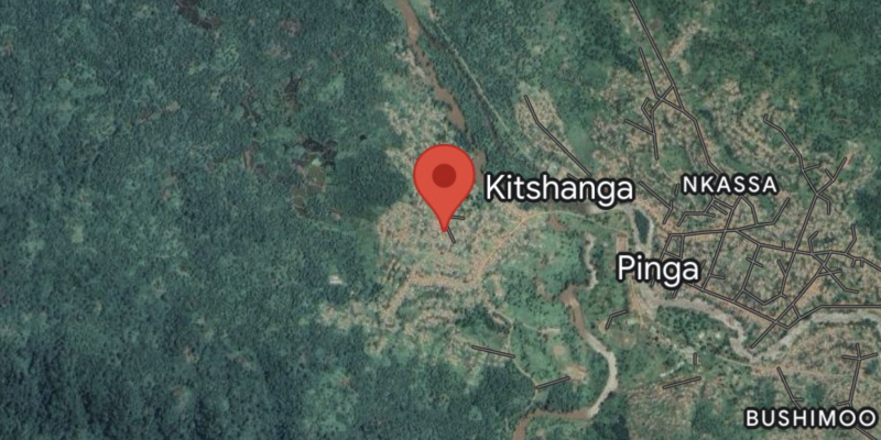 Kitshanga, localisation Google Map