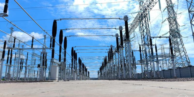 Un poste électrique à Kinshasa