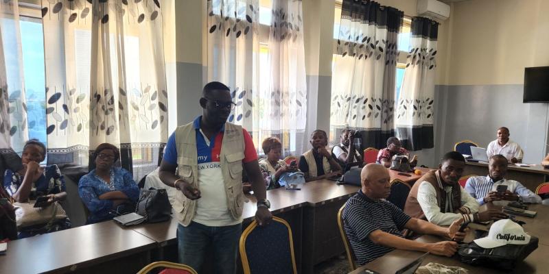 Briefing avec les journalistes du Haut-Katanga sur la vaccination 