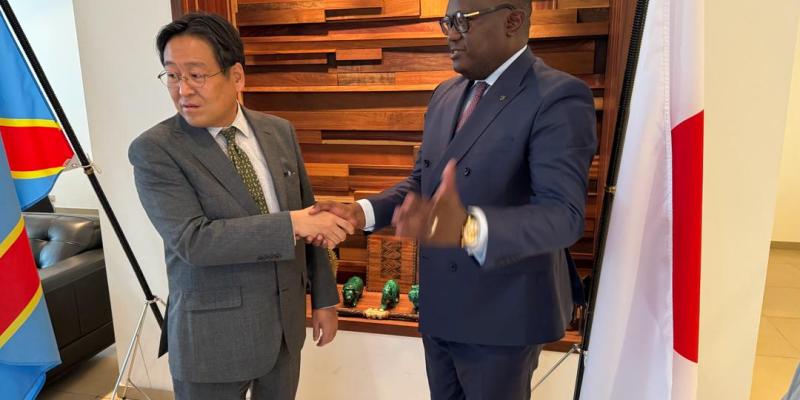 Guy Mafuta reçut par l'ambassadeur du Japon en RDC 