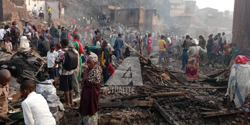 Incendie ayant causé la mort d'une mère et ses trois enfants à Bukavu