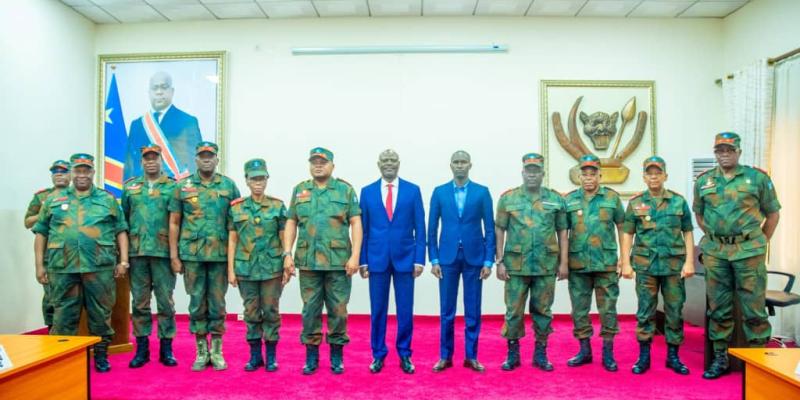 Le VPM Guy Kabongo et le Haut commandement des FARDC