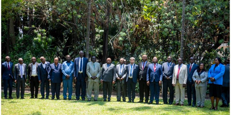 Les participants aux travaux de la commission mixte RDC-Sud Soudan