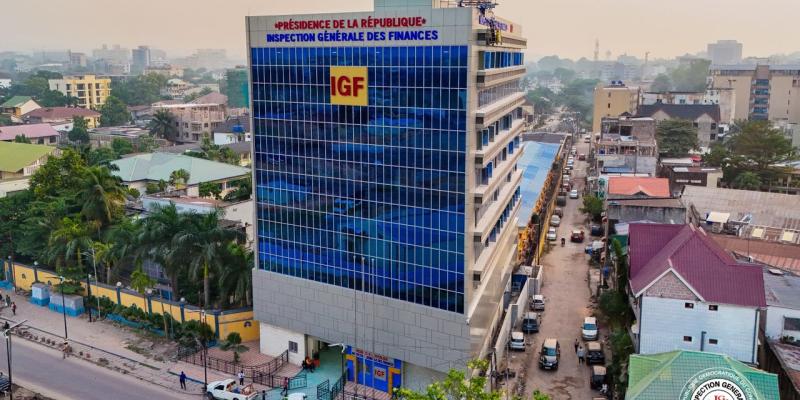 Immeuble Étienne Tshisekedi Wa Mulumba abritant tous les services de l'IGF