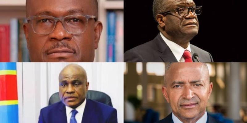 Delly Sesanga, Denis Mukwege, Martin Fayulu et Moise Katumbi