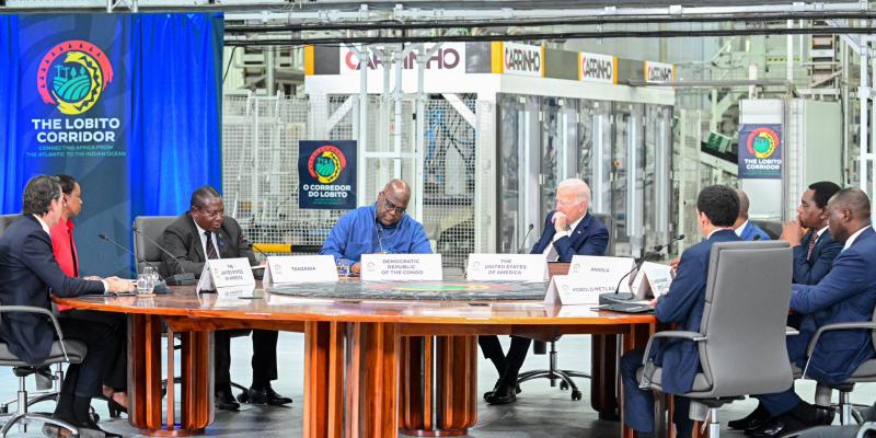 Félix Tshisekedi, Joe Biden et d'autres dirigeants de la région afrique centrale et australe