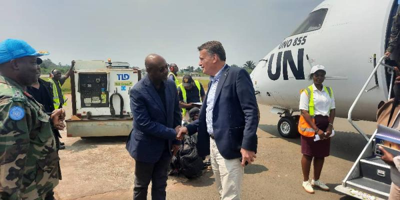 Arrivée de Christian Saunders, Secrétaire général adjoint de l'ONU à Beni