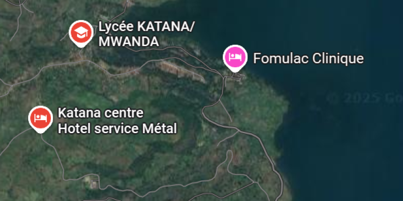 Katana centre sur la carte