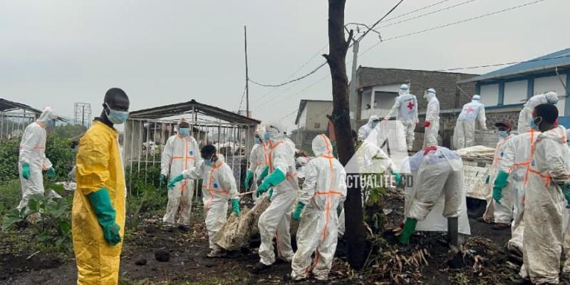 Inhumation des victimes des affrontements entre FARDC et M23 à Goma