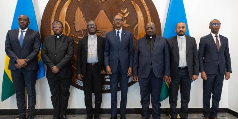 Paul Kagame et les religieux congolais