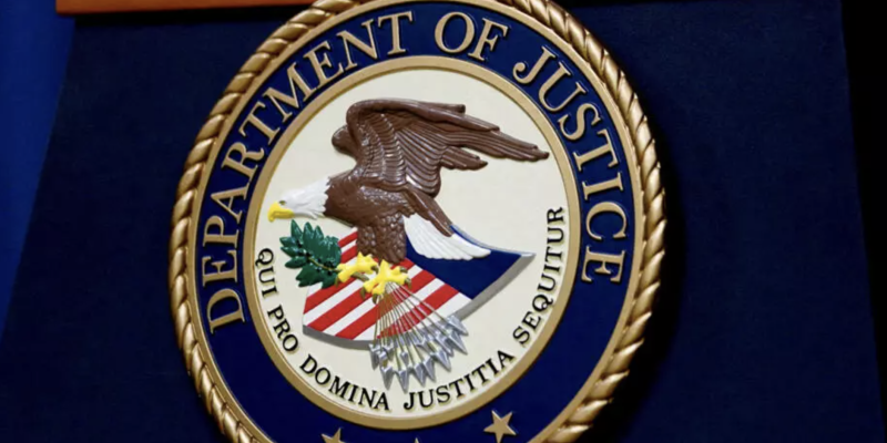Le logo du département de la Justice américaine