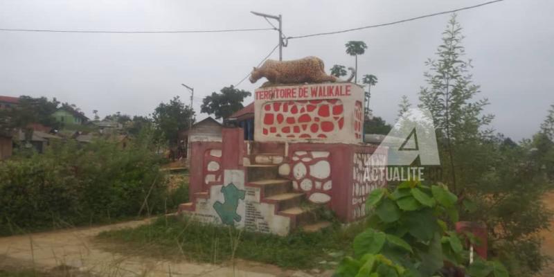 Le rond-point à Walikale-centre
