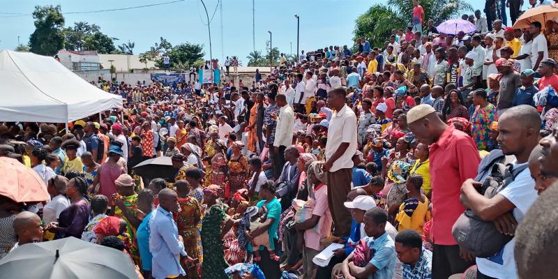 Une parade de la fondation Jean Tshisekedi Kabasele à Kananga 