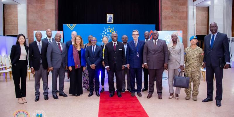 La mission de l'APF et une délégation de la Monusco
