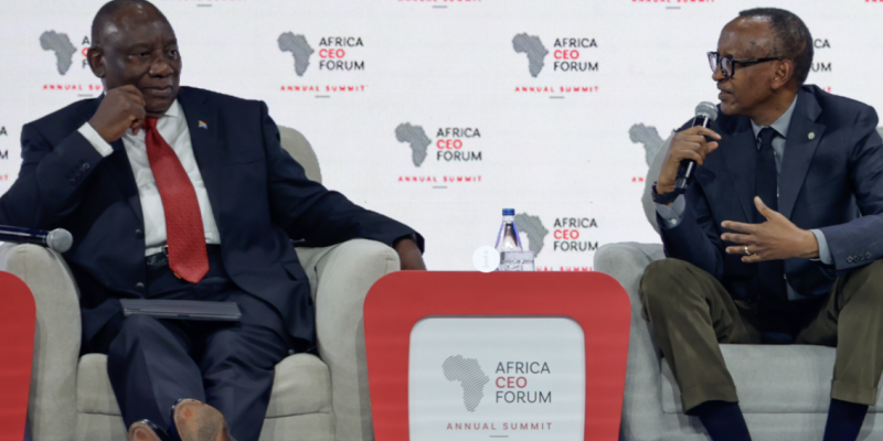 Cyril Ramaphosa et Paul Kagame