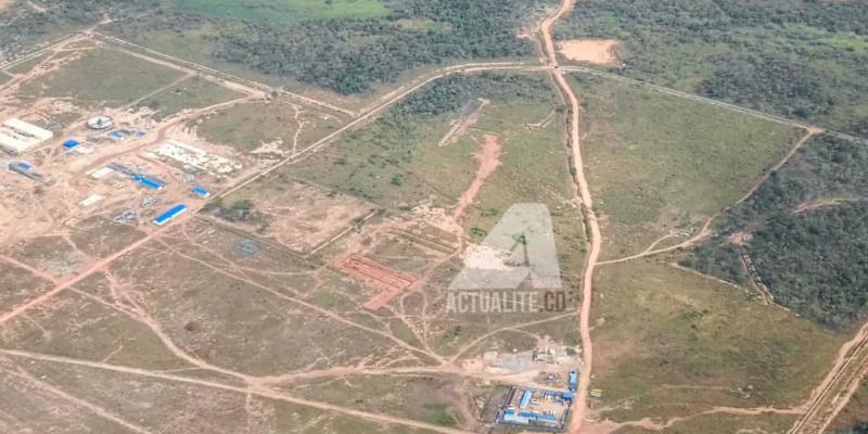 Mines de Manono Lithium, vue aérienne
