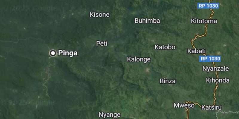 Pinga sur la carte du Nord-Kivu