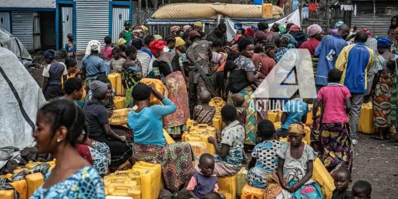 Les habitants de Nyiragongo à la recherche de l'eau potable