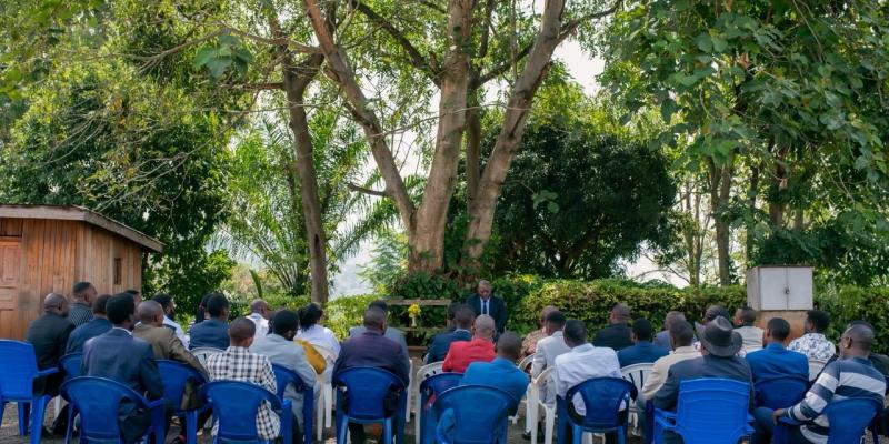 Joseph Kabila lors des consultations à Bukavu