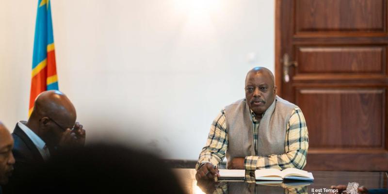 Joseph Kabila lors des consultations à Goma