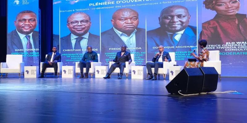 Les responsables des institutions congolaises du numérique, panélistes à l'Africa Tech invest 2025