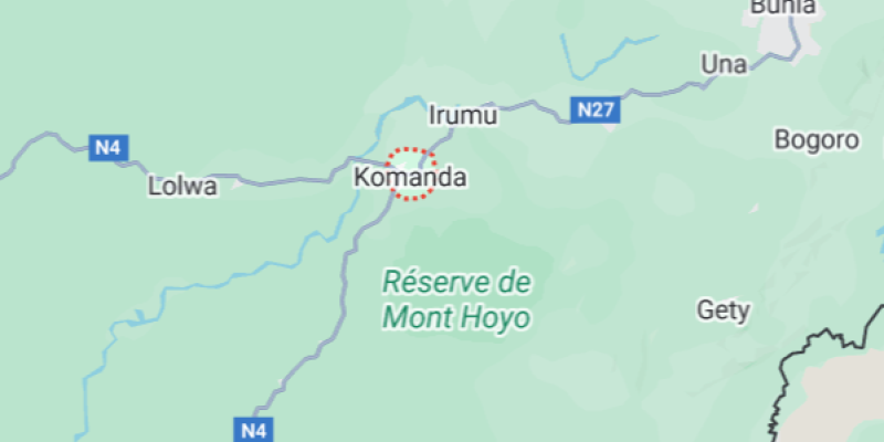 Komanda sur la carte