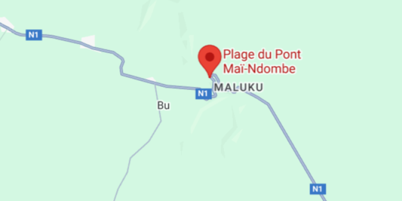 Pont Mai-Ndombe sur la carte