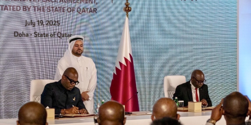 Signature declaration de principes à Doha entre le gouvernement et AFC/M23