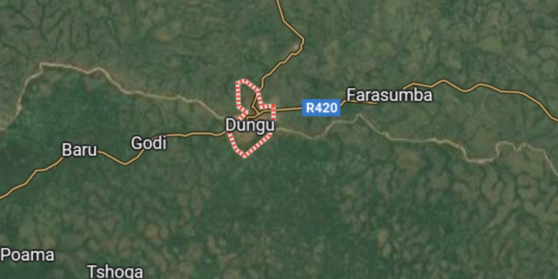 Dungu sur la carte