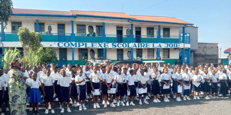 Les élèves candidats à l'ENAFEP à Goma