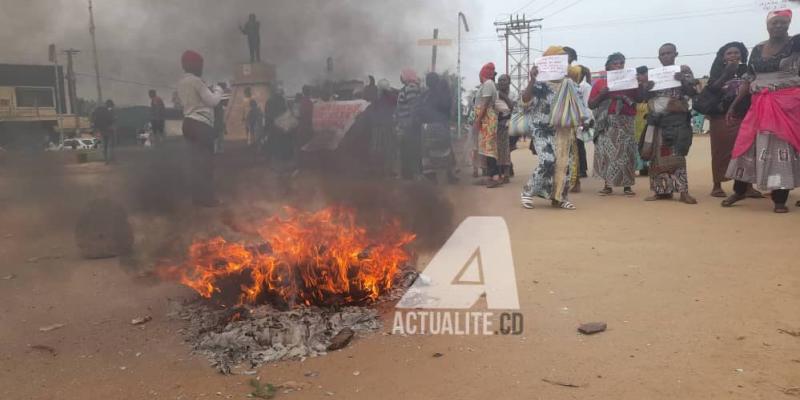 Manifestation de colère des veuves et orphelins des militaires à Beni