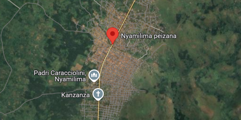 Nyamilima sur la carte