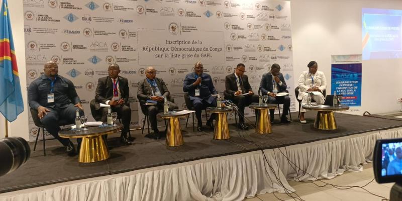 Conférence de presse de la Cenaref sur l'inscription de la RDC sur la liste grise du Gafi