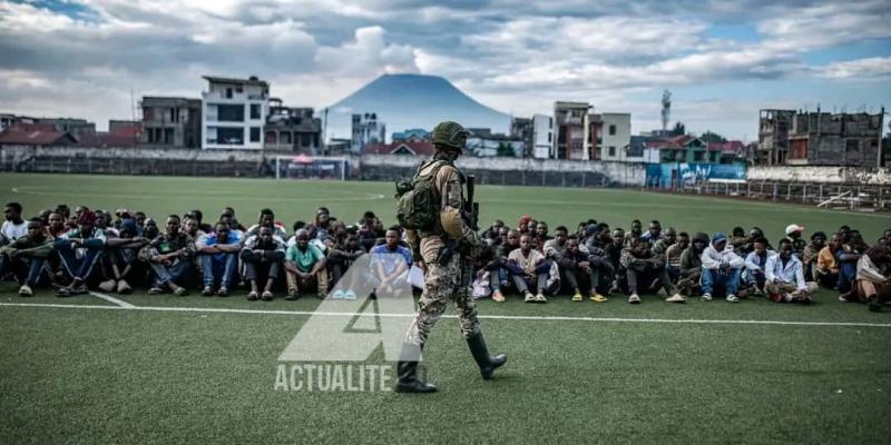 Des personnes arrêtées par les rebelles de l'AFC/M23 à Goma