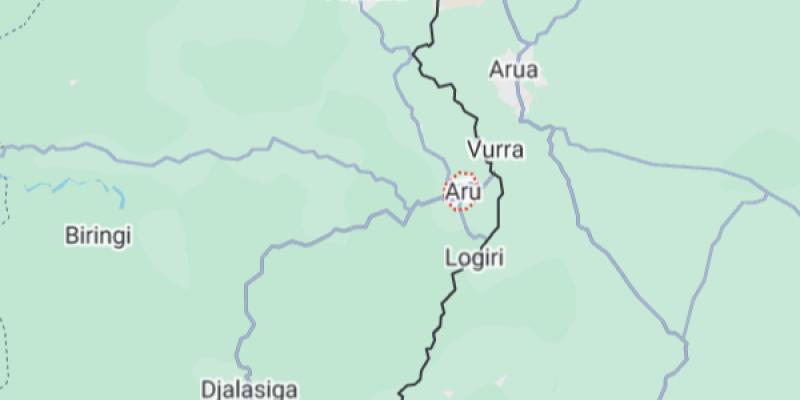 Aru sur la carte