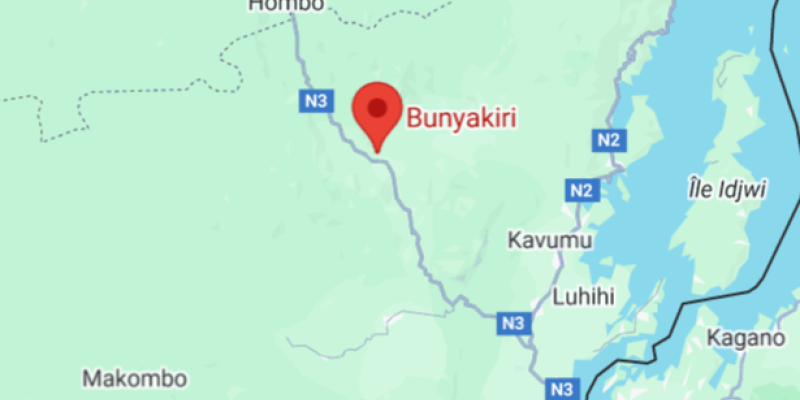 Bunyakiri sur la carte