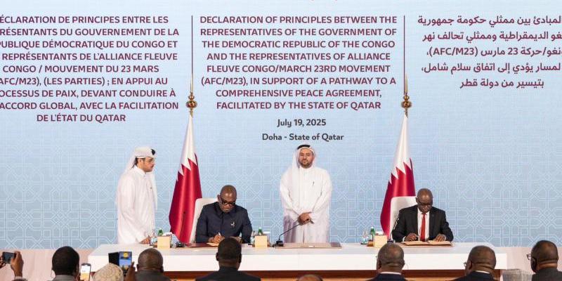 Déclaration de principe entre la RDC et le M23 à Doha