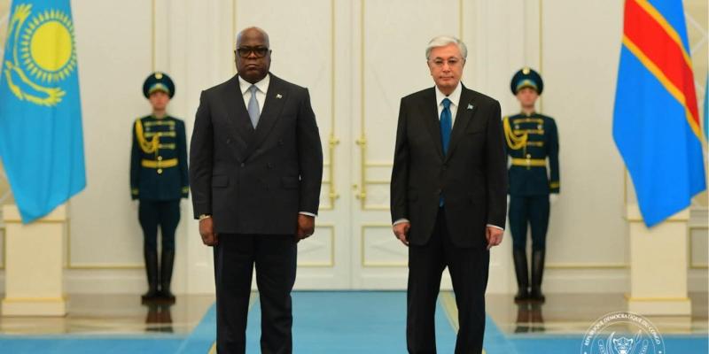 Félix Tshisekedi et Kassym-Jomart Kemeluly Tokayev