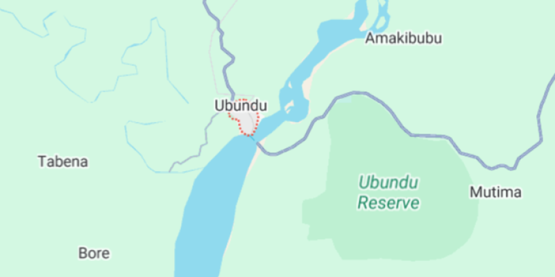 Ubundu sur la carte