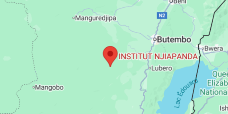 Njiapanda sur la carte