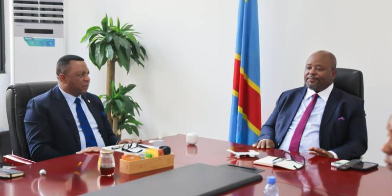 Rencontre officielle entre le Directeur général du FPI et le ministre de l'Industrie – Photo : CellCom FPI