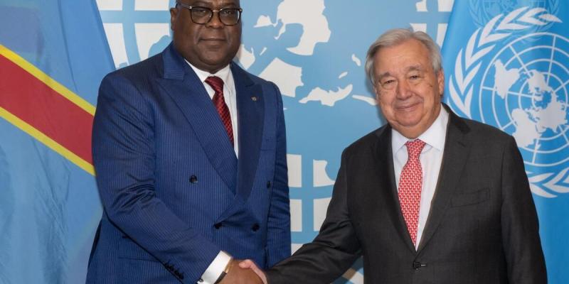 Félix Tshisekedi et António Guterres