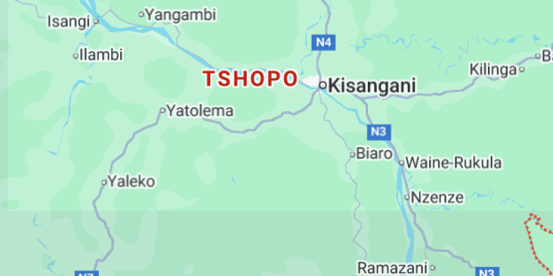 Tshopo sur la carte