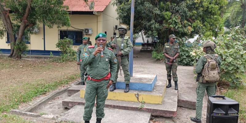 Le commandant de la 14e région militaire et de la Task Force ville-province de Kinshasa, le Général-Major Kizimu Mbuyu Stasin