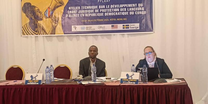 Atelier technique sur le développement du cadre juridique de protection des lanceurs d'alerte en RDC 