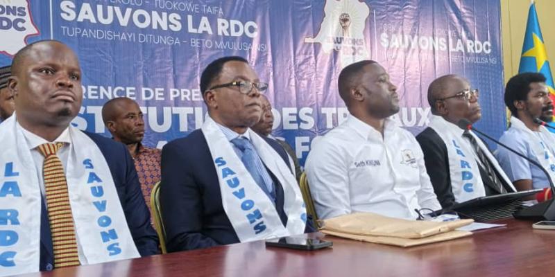 Les membres du mouvement "Sauvons la RDC"