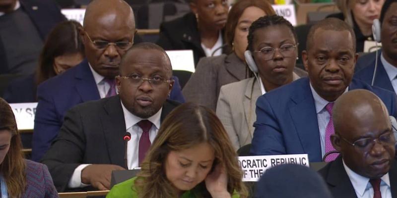 Jacquemain Shabani à la 76e session du Comité exécutif du HCR à Genève