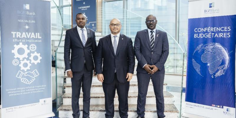 Au milieu, le DG de BGFIBank RDC lors de la conférence budgétaire de Libreville 